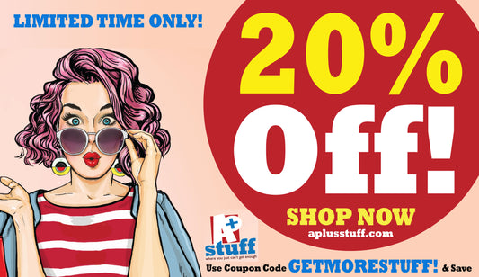 A+ STUFF's Grand Opening Sale! Find New Faves & Save 20%