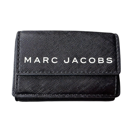 Marc Jacobs Black Mini Trifold Compact Wallet