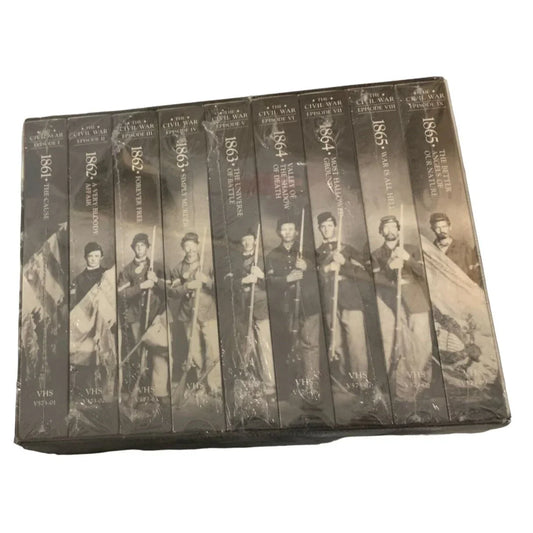 The Civil War 9 VHS Tape Set - Time Life Movies - New & Sealed Boxed Set - 1861-1865 Time Life A+ Stuff