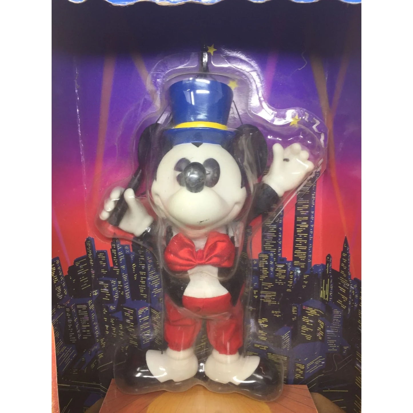 Vintage Disney Character Marionette Puppet Mickey Mouse on Stage Helm Toy 1990 - A+ Stuff