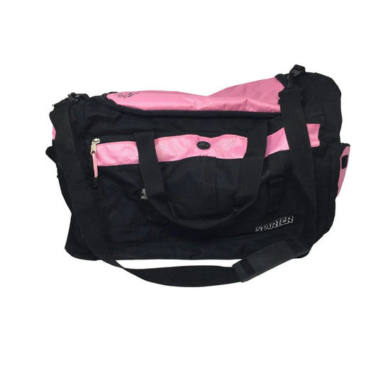 Starter Pink and Black Zippered Duffle Bag With Handles and Pockets - A+ Stuff