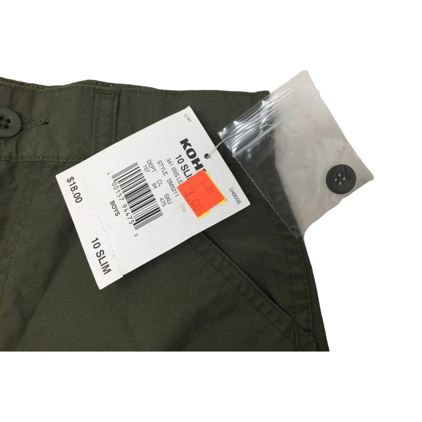 Genuine Sonoma Jean Company Classic Boys Olive Green Shorts Size 10s GENUINE SONOMA JEAN COMPANY A+ Stuff