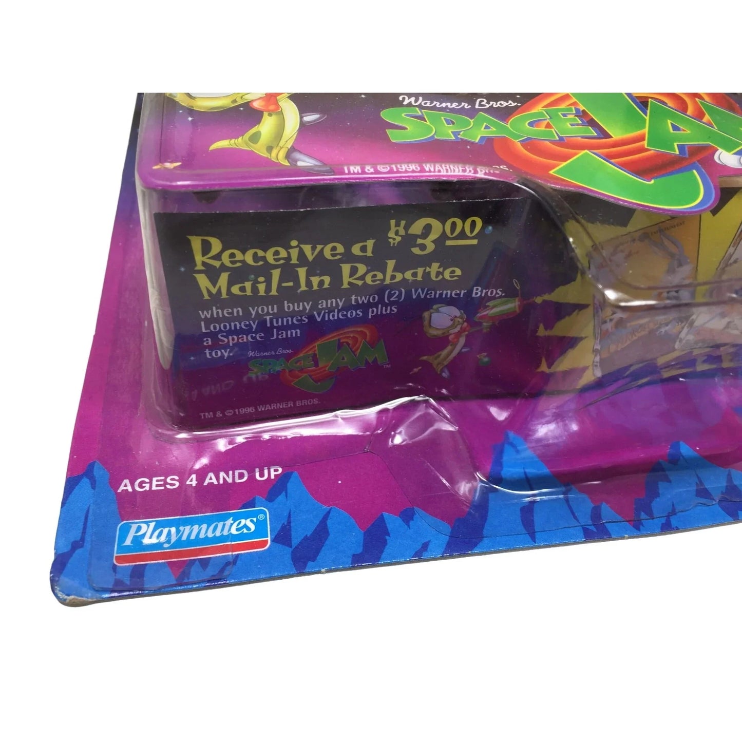 Space Jam Charles Barkley Wile E Coyote with Acme Turbo Vermin Launcher Warner Bros. A+ Stuff vintage toy