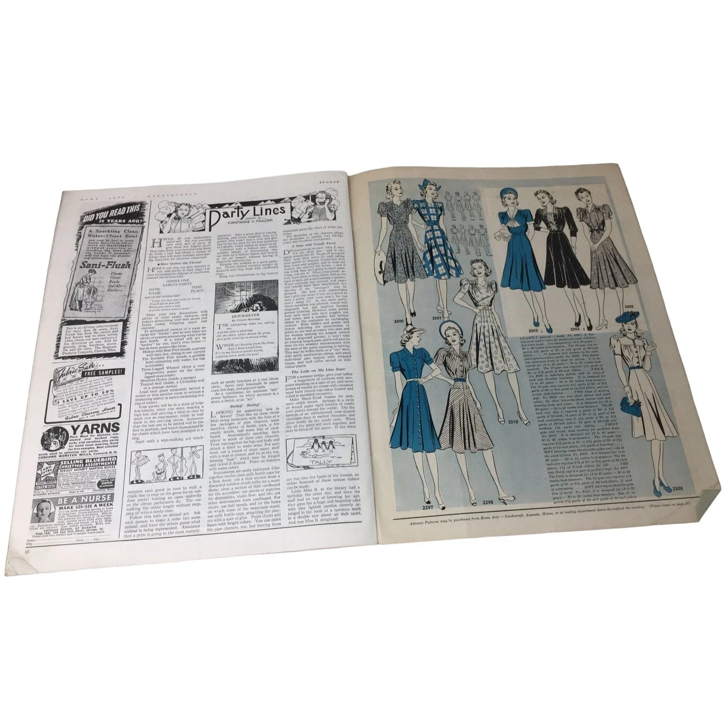 Home Arts August 1939 Vintage Collectible Needlecraft Magazine HOME ART A+ Stuff