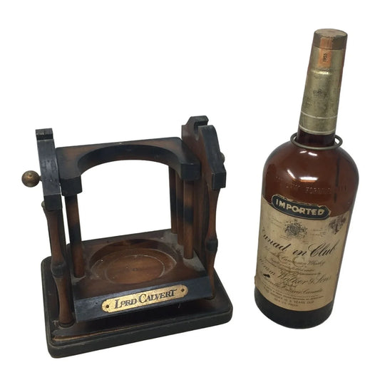 Vintage Hiram Walker & Sons Canadian Club Whiskey Bottle (Empty) - A+ Stuff