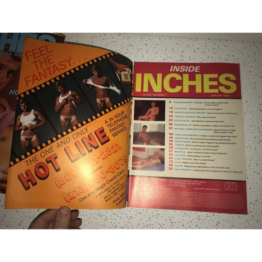 Inches The Magazine For men Who Think Big Vintage Magazine Jan. 1986 - A+ Stuff