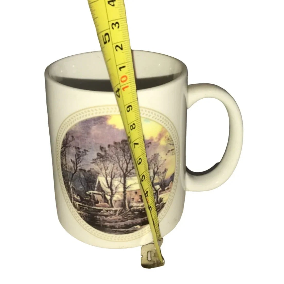 Currier & Ives Old Grist Mill Made for Houston Harvest Co. Coffee Mug - A+ Stuff
