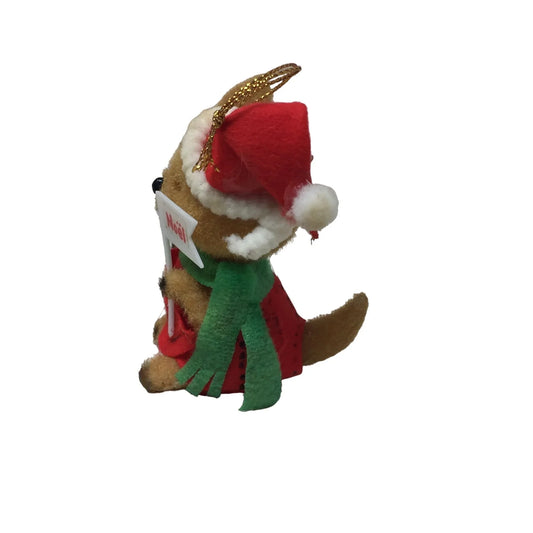 Vintage Critter Sitter "Sydney" Mouse Christmas Holiday Ornament - A+ Stuff