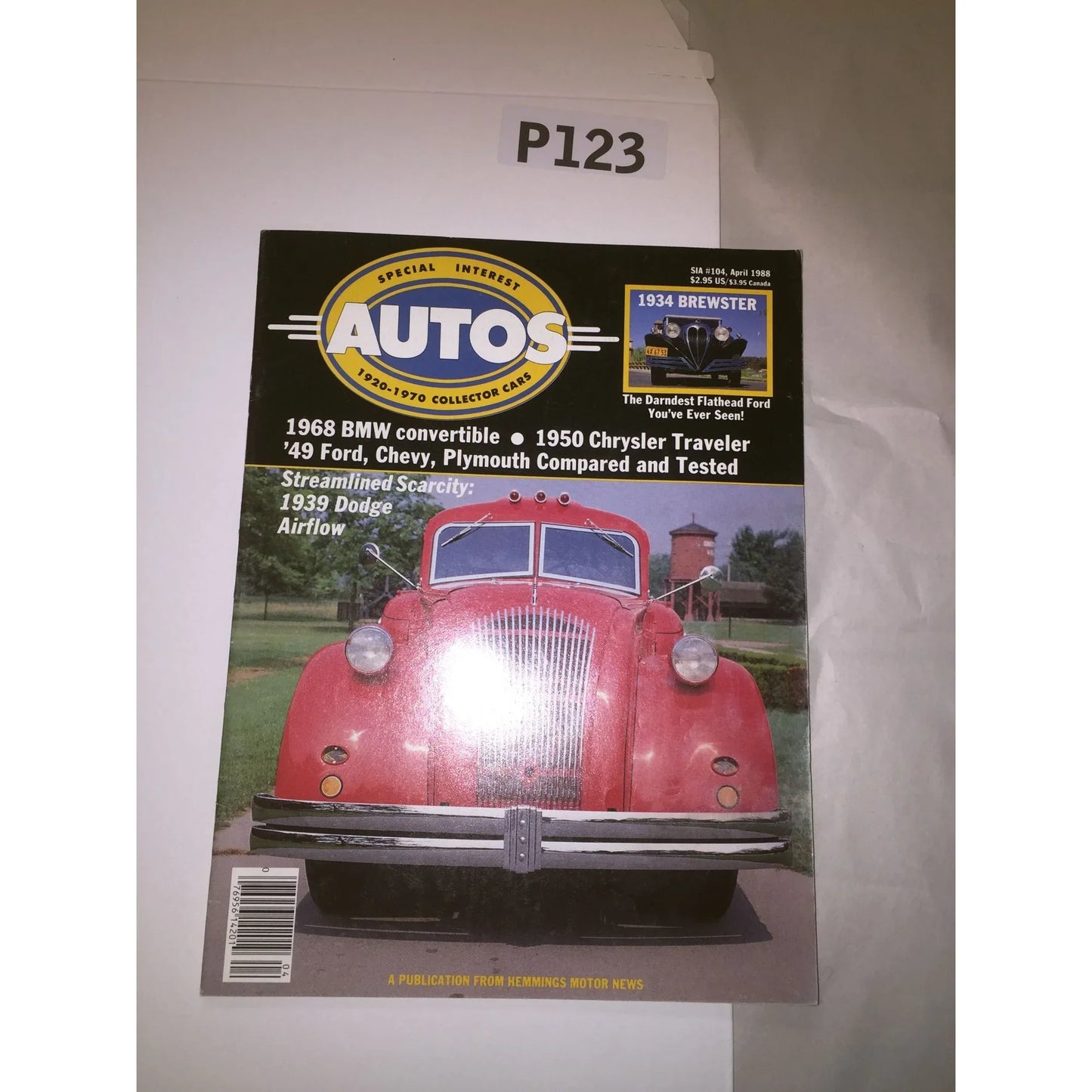 Vintage April 1988 AUTOS Special Interest 1920-1970 Collector Cars Magazine - A+ Stuff