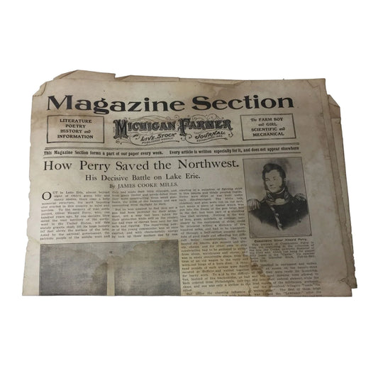 Vintage Sept. 6, 1918 Magazine Section- Michigan Farmer- Collectible Newspaper A+ Stuff A+ Stuff