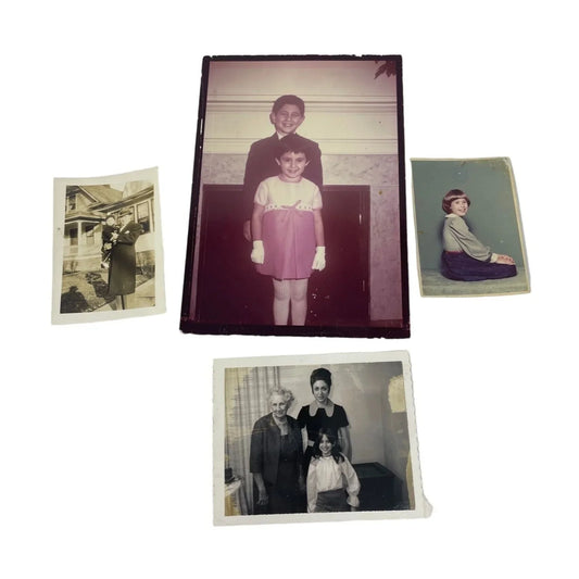 Vintage Bundle of 4 Collectible Family Photos/Pictures (2 are in Black/White) - A+ Stuff