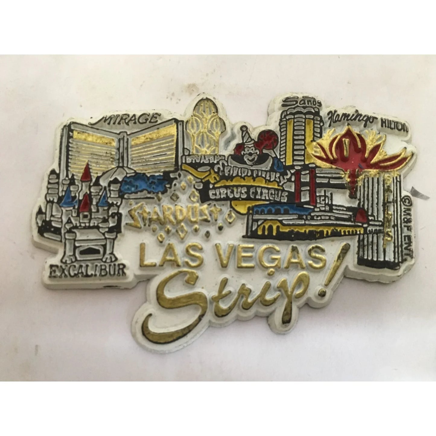 Vintage Souvenir Refrigerator Magnets of Las Vegas (2) - A+ Stuff