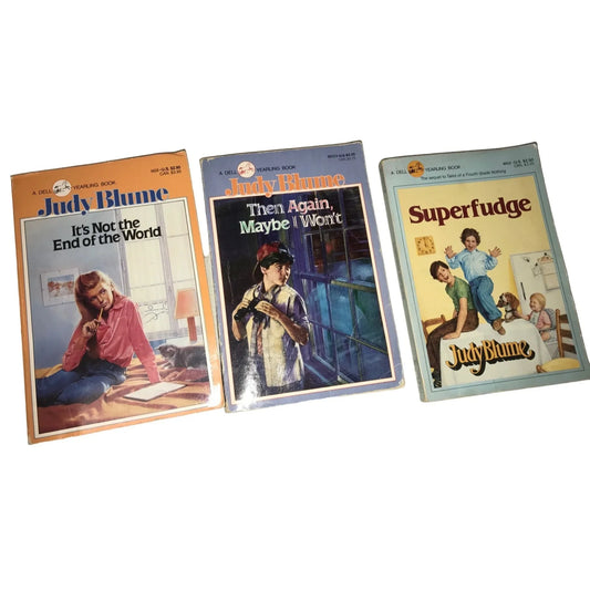 Vintage Bundle of 3 Judy Blume Dell Yearling Paperback Books - A+ Stuff