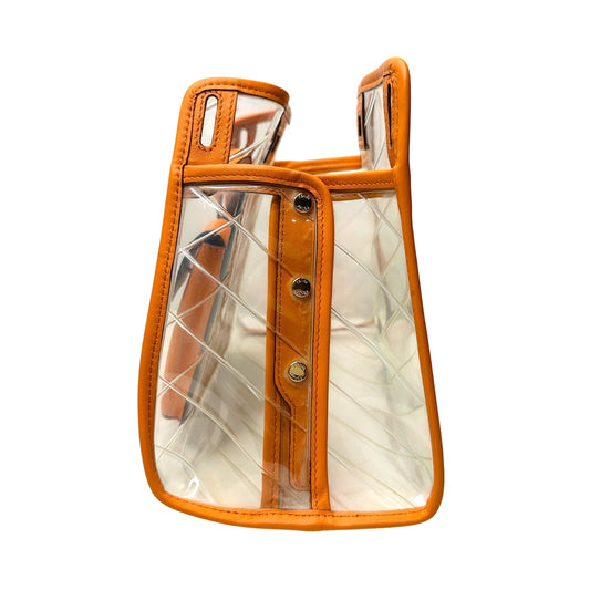 Fendi Peekaboo Defender PVC Clutch Bag Orange - Small