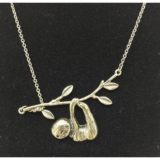 Womens "Drop It Like A Sloth" Gold Tone Necklace A+ Stuff A+ Stuff