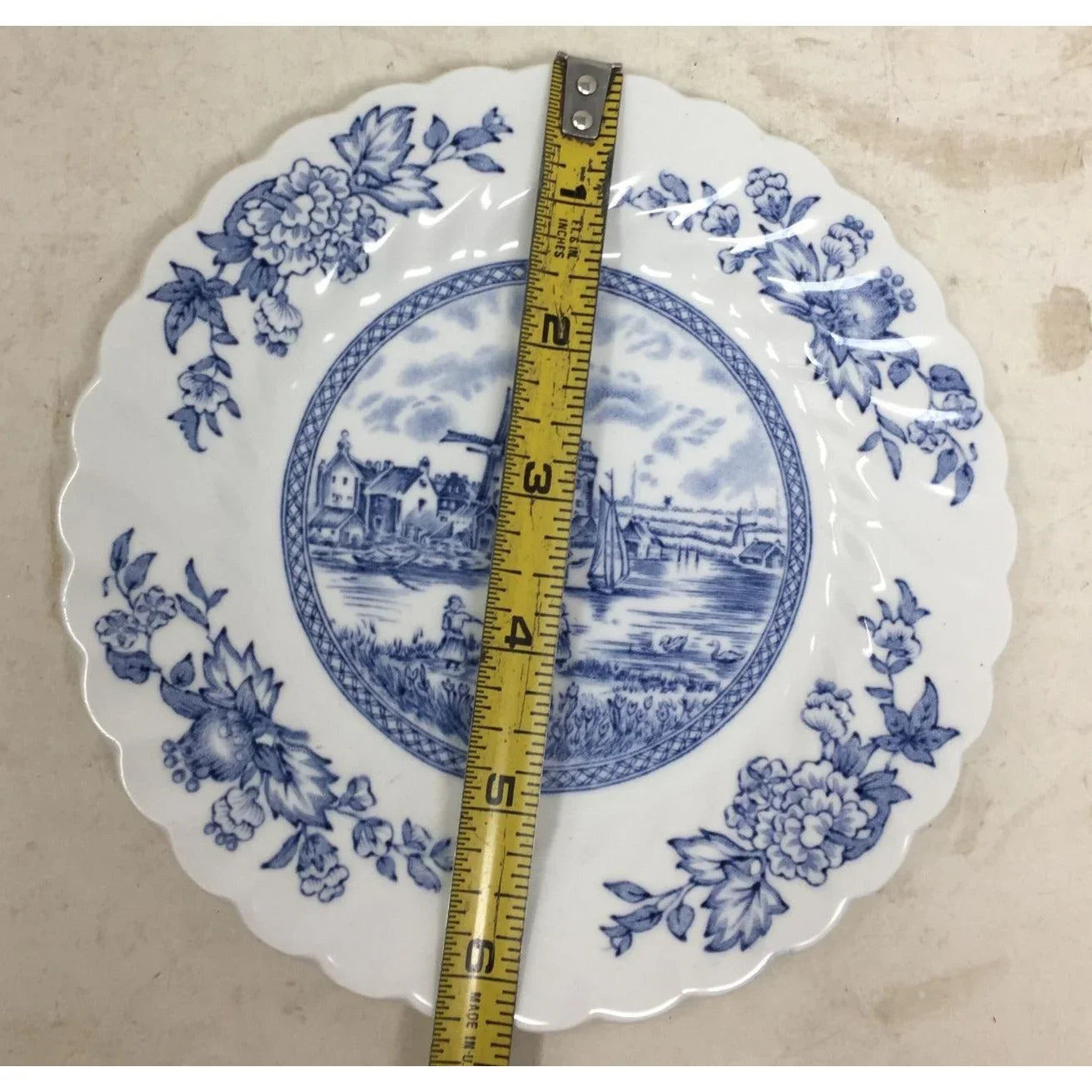 Vintage Tulip Time Bread Plate Made in England by Johnson Bros tulip time A+ Stuff