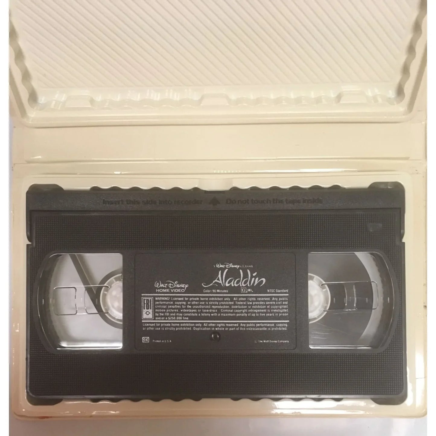 A Walt Disney Classic Aladdin Vintage VHS Tape with Case - A+ Stuff