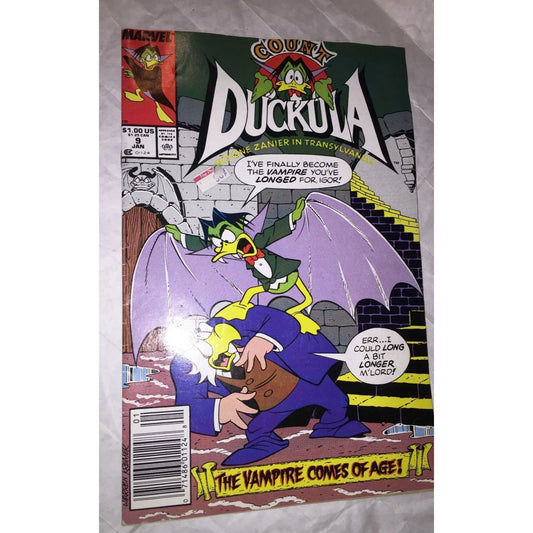 Marvel Comics Count Duckula #9 Vintage Comic Book - A+ Stuff