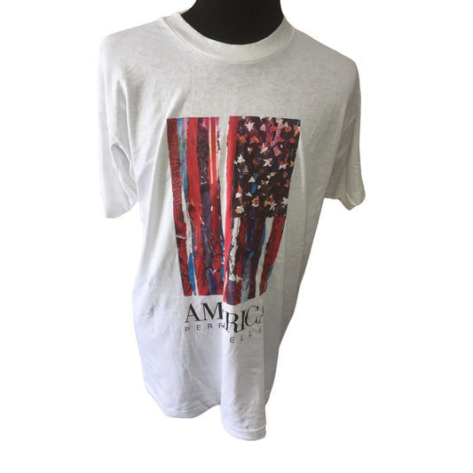 Mens America Perry Ellis Size Large Cotton Tee Shirt - A+ Stuff