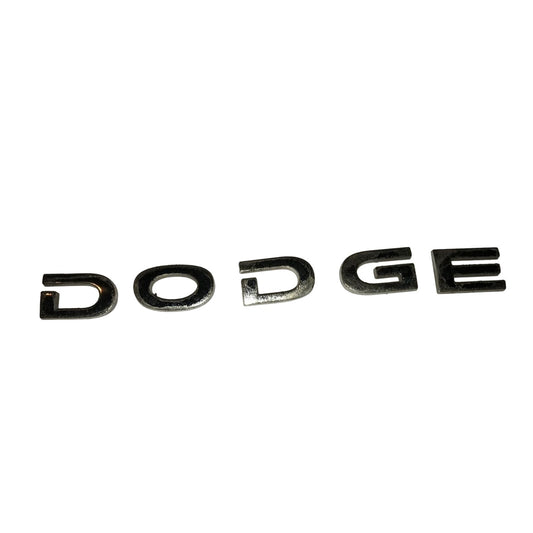 Dodge Silver Plastic Emblem/Auto Patch- About 6 inches