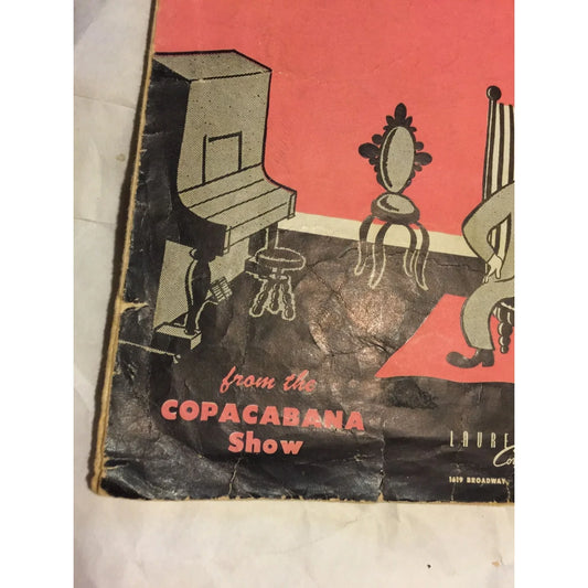 Dearie by Bob Hilliard and Dave Mann from the Copacabana Show 1950 Vintage Sheet Music - A+ Stuff