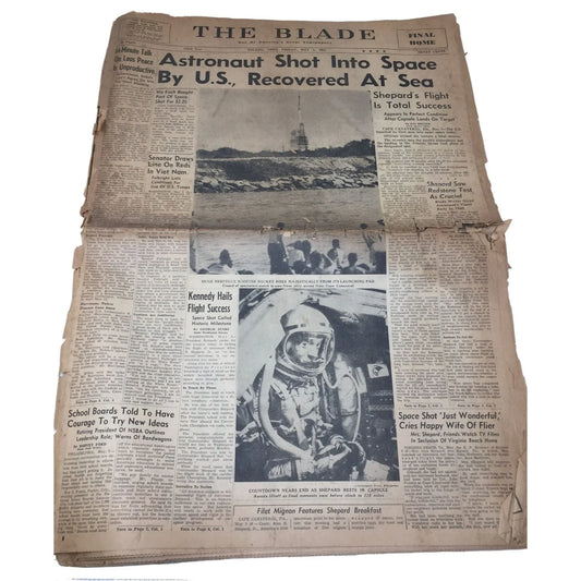Vintage Collectible Newspaper- The Blade One of America's Great Newspapers May 5, 1961 - A+ Stuff