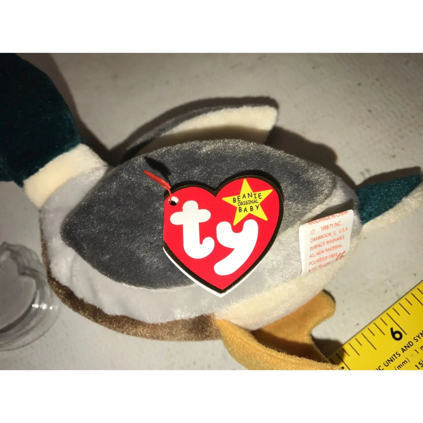 Vintage Collectible TY Beanie Baby Jake the Duck - A+ Stuff