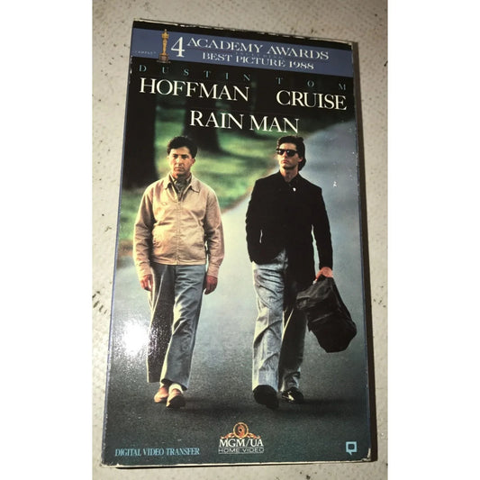 Rain Man VHS Tom Cruise/Dustin Hoffman Academy Award Winner - A+ Stuff