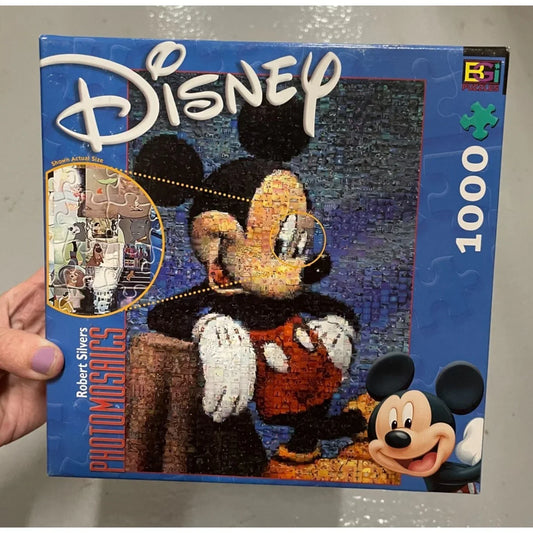 Disney Mickey Mouse Photomosaics 1,000 pc Puzzle By Robert Silvers - A+ Stuff