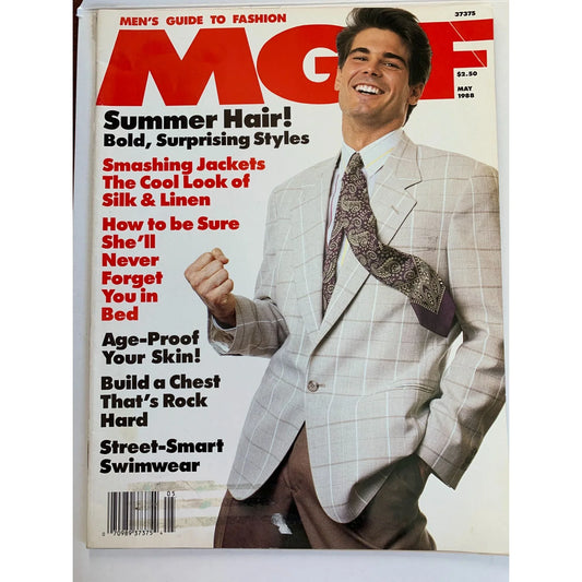 Vintage MGF MEN’S GUIDE TO FASHION Magazine May 1988 - A+ Stuff