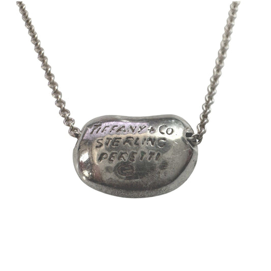 Tiffany & Co Elsa Peretti Small Bean Necklace - 16" Chain Tiffany & Co A+ Stuff Pendant with Necklace
