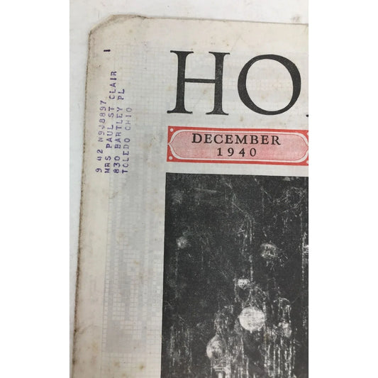 Vintage Collectible Needlecraft Home Arts Magazine Dec. 1940 Needlecraft Home Art A+ Stuff