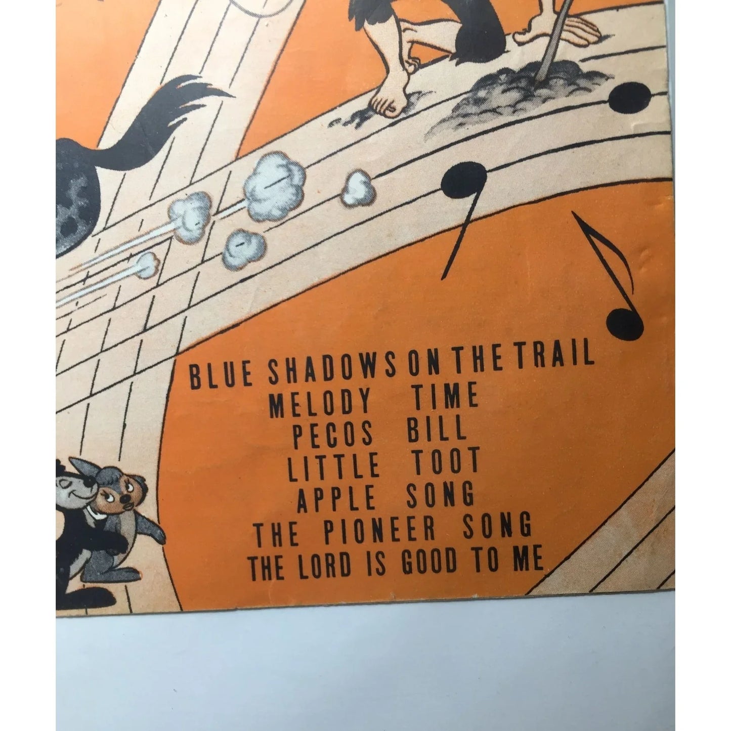 Vintage Walt Disney's Melody Time Sheet Music 1948 Blue Shadows on the Trail - A+ Stuff