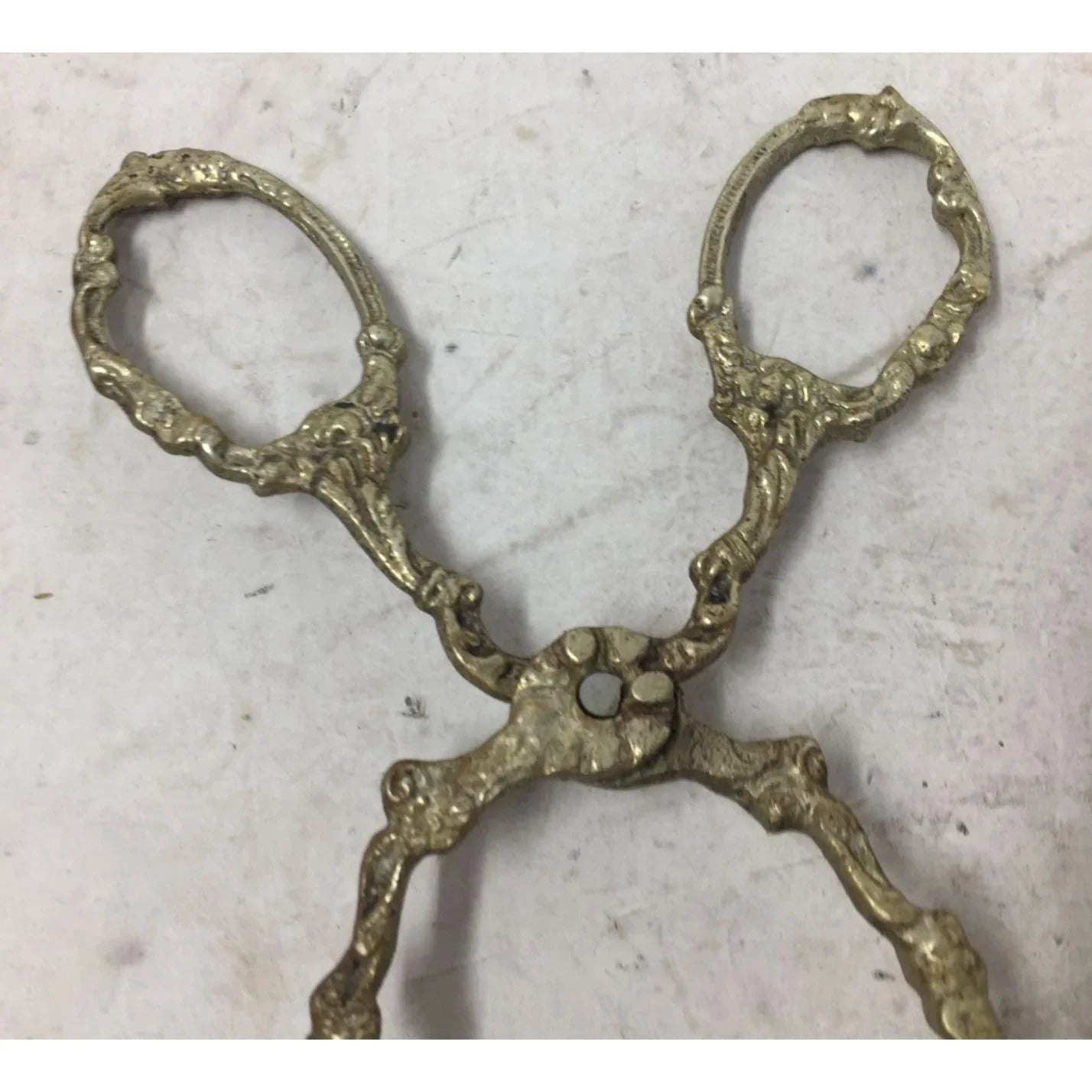 Vintage Antique Gold Tone Cake/Pie Serving Tongs A+ Stuff A+ Stuff