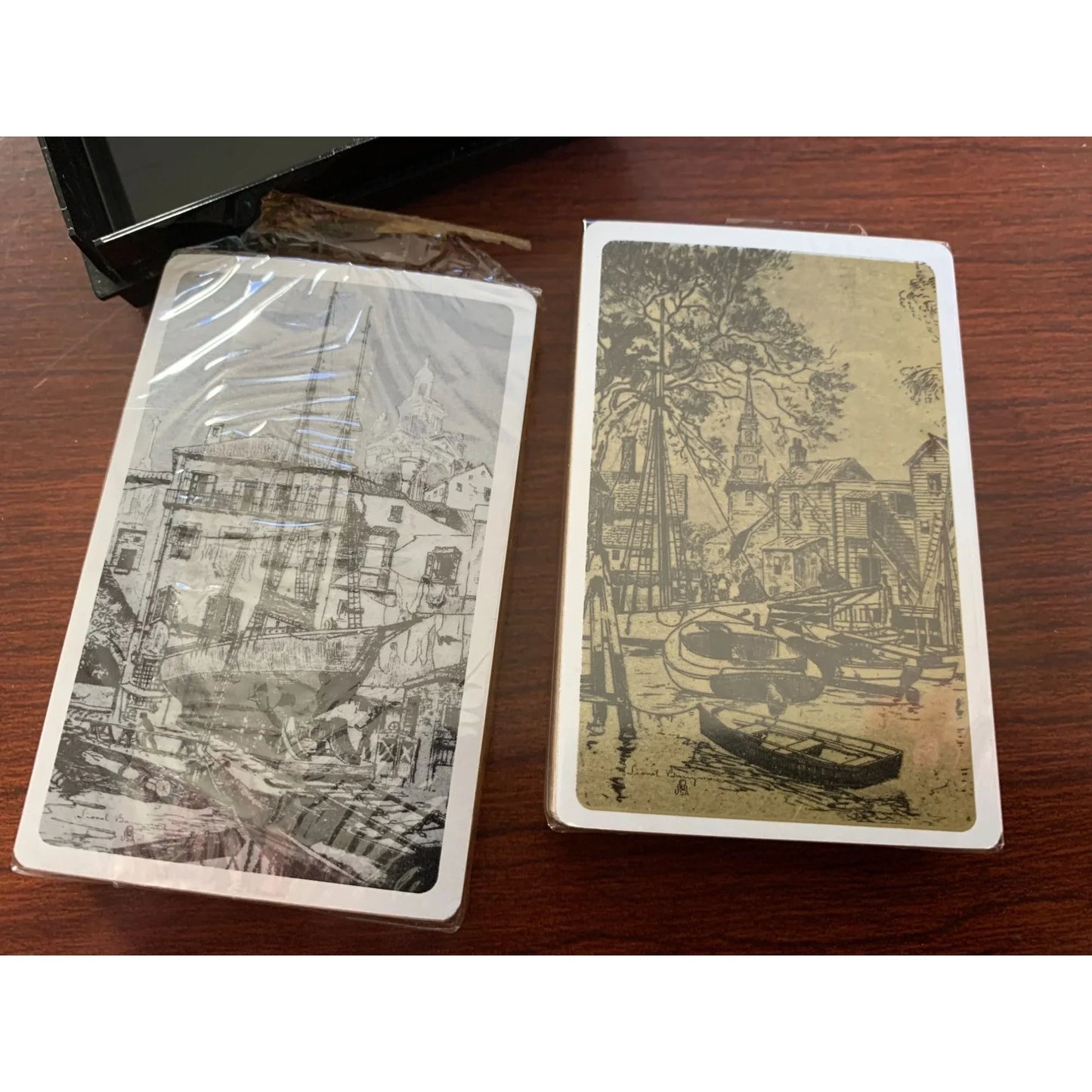 Vintage Playing Cards Lionel Barrymore Art Treasures Dual Card Deck in Box - A+ Stuff