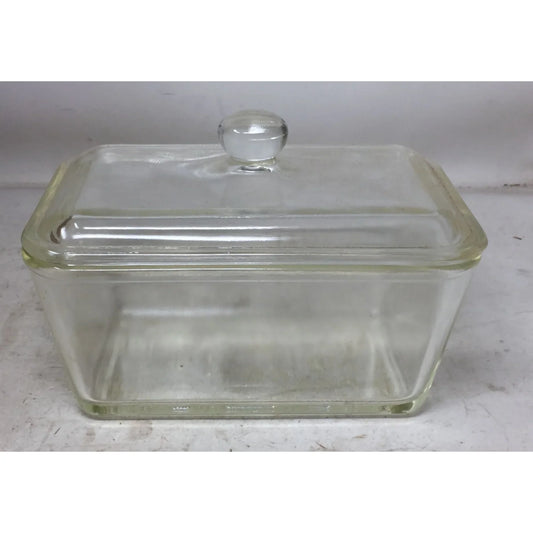 Glasbake 805 Clear Glass Loaf Pan Dish with Lid (7.5"x5") - A+ Stuff