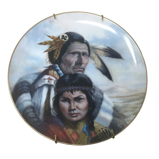 The Blackfoot Nation by Perillo Vintage Collectible Plate- 8th issue- Plate 4345R A+ Stuff A+ Stuff