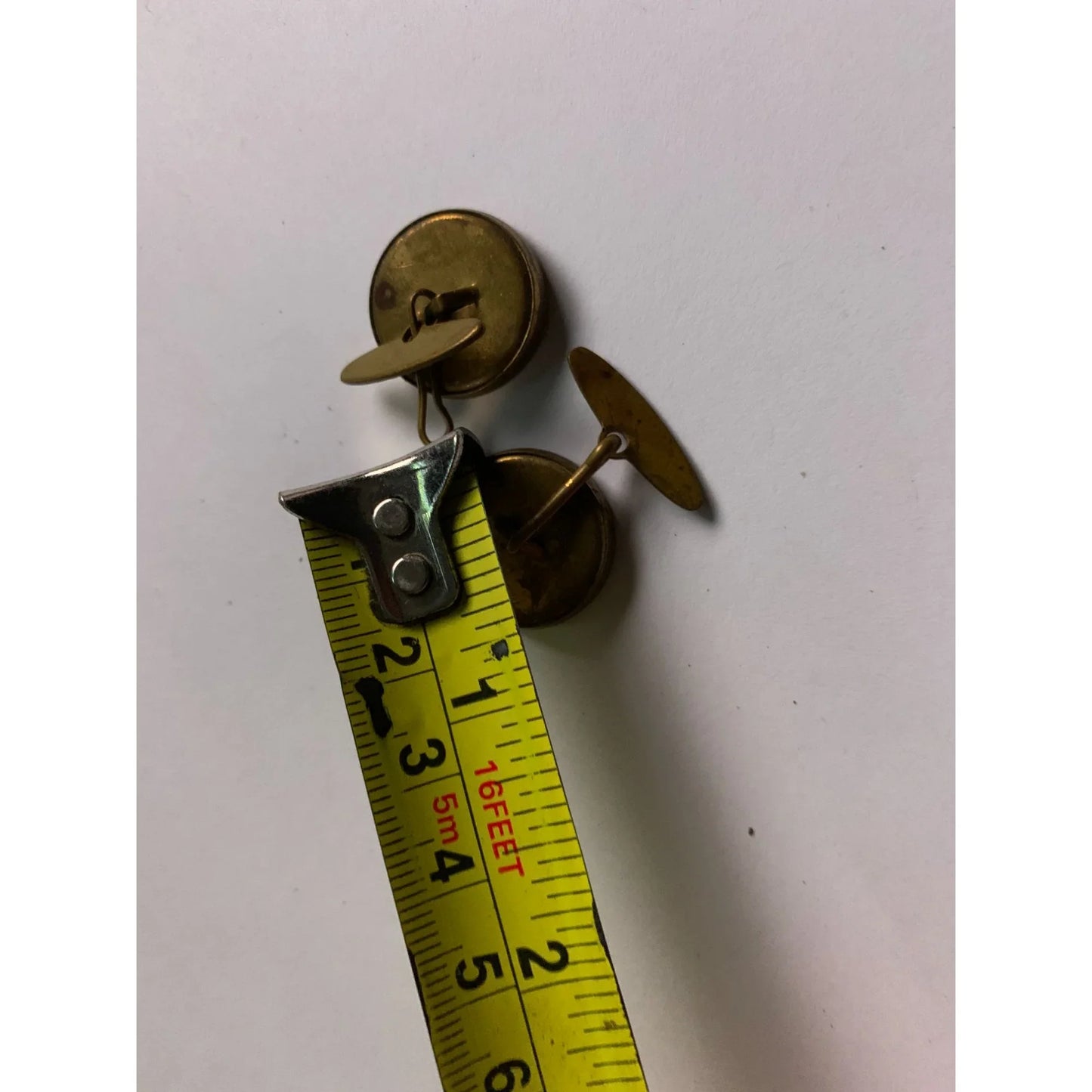 Vintage Men's Round Button Train Cufflinks - A+ Stuff