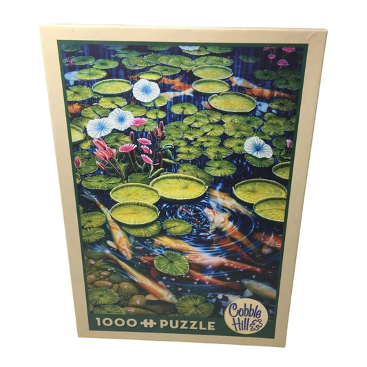 1000 Piece Cobble Hill Puzzle ''Koi Pond'' - A+ Stuff - Games - A+ Stuff
