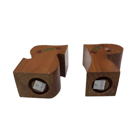 1970s Style Retro Salt and Pepper Shaker Set- Souvenir of Lima OH A+ Stuff A+ Stuff