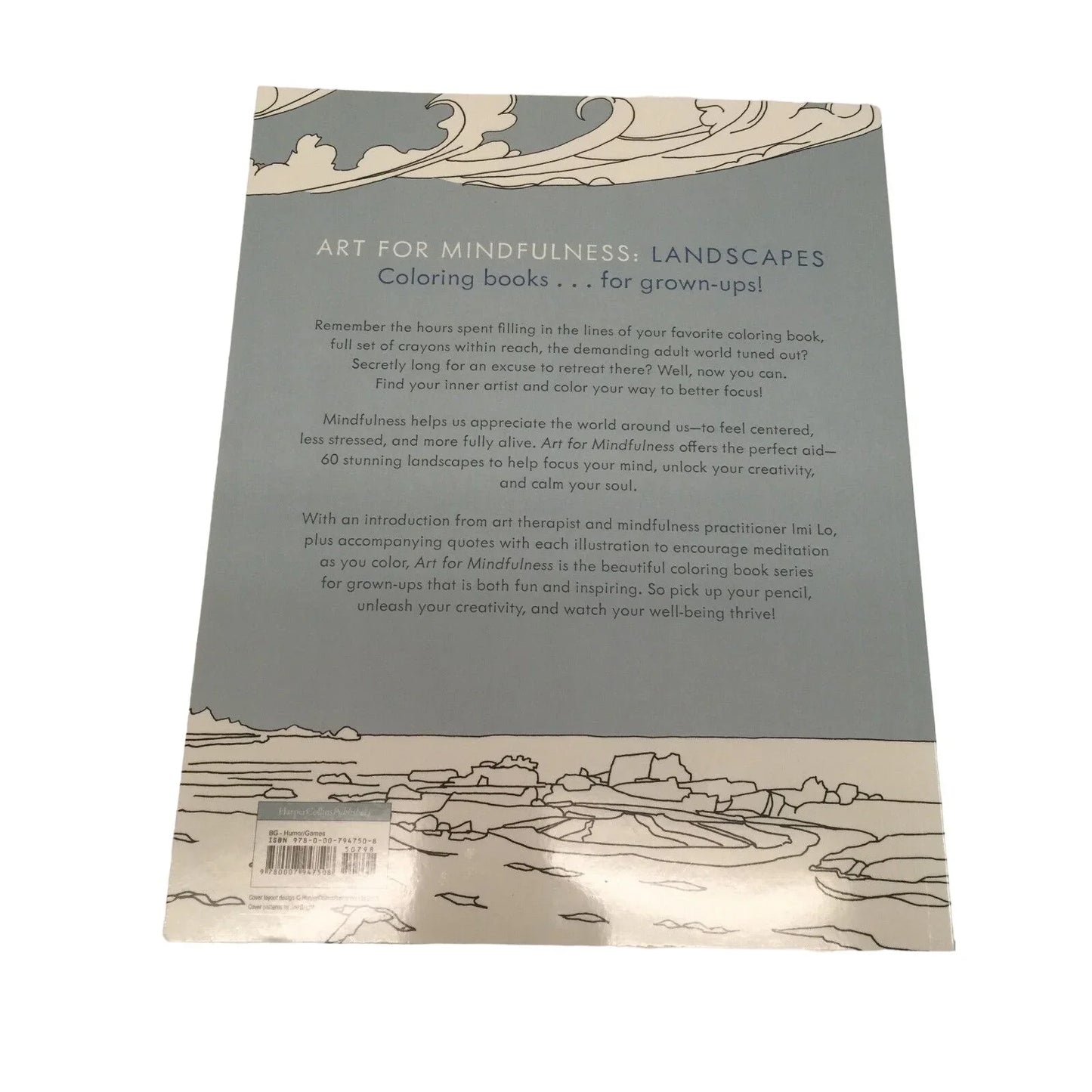ART FOR MINDFULNESS LANDSCAPES Patterns by Joe Bright Coloring Book - A+ Stuff