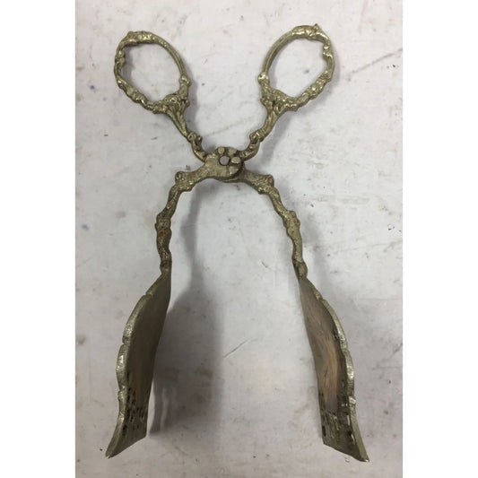 Vintage Antique Gold Tone Cake/Pie Serving Tongs A+ Stuff A+ Stuff