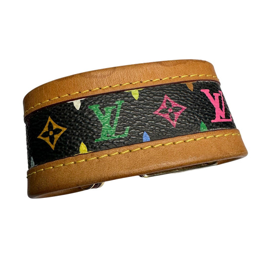 Louis Vuitton Murakami Monogram Multicolore S-Lock Bracelet - Black