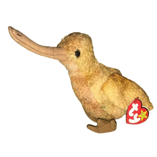 Vintage 1998 Ty Beanie Baby Kiwi Bird Named Beak - A+ Stuff