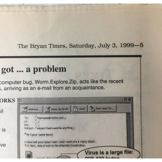 Vintage Newspaper- The Bryan Times Sat. July 3, 1999 - A+ Stuff