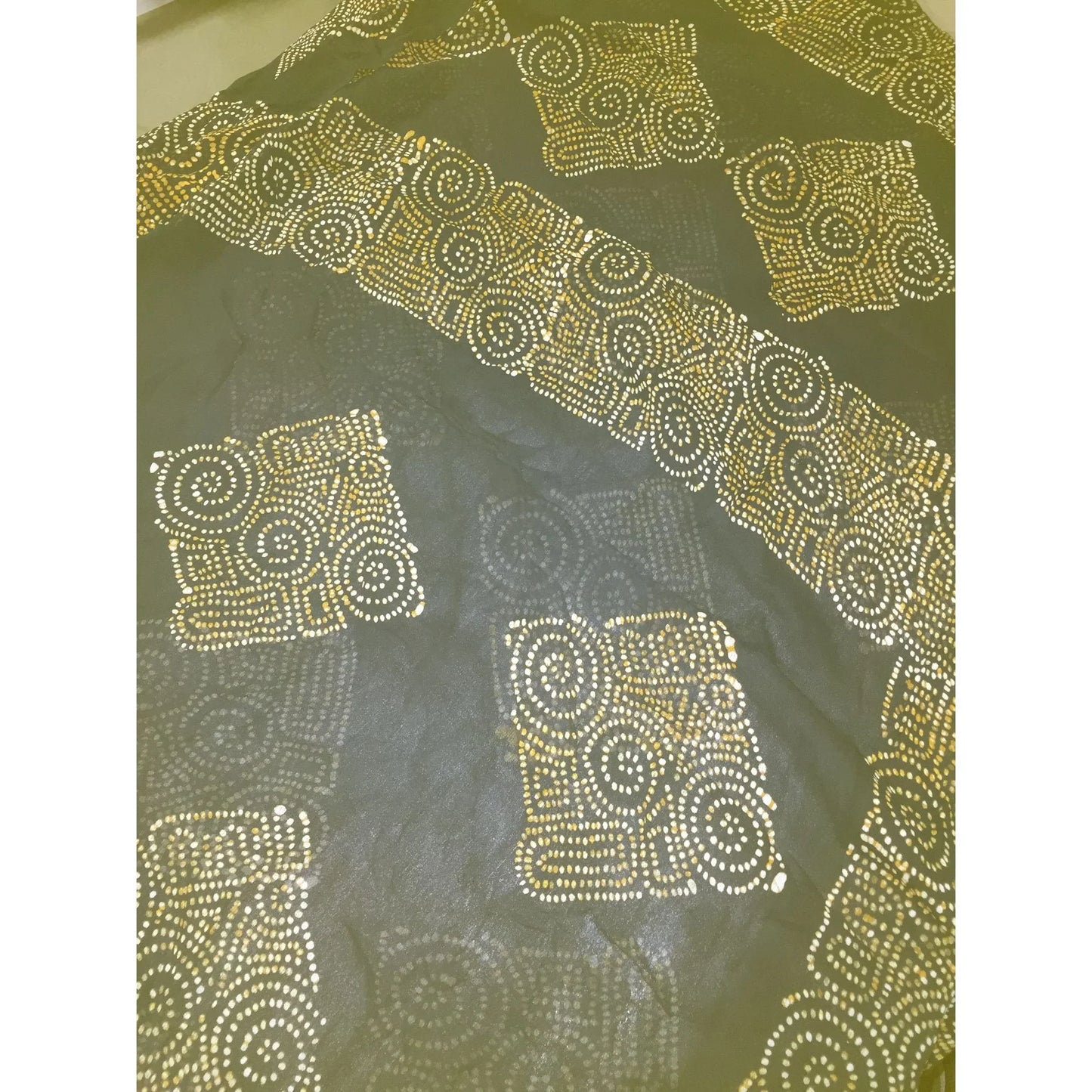 Womens Black and Gold Large Scarf/Wrap - A+ Stuff