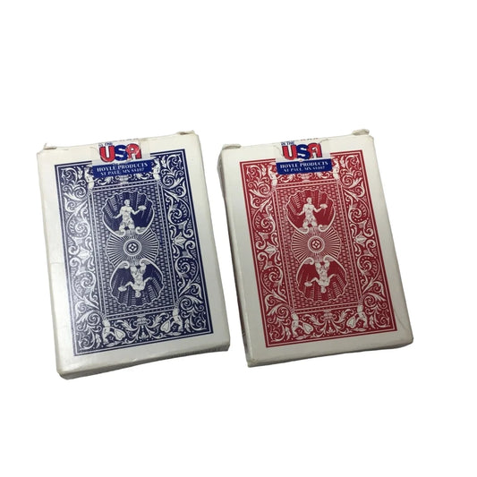 Two Decks Vintage HOYLE Official Playing Cards (Plastic Coated) - A+ Stuff