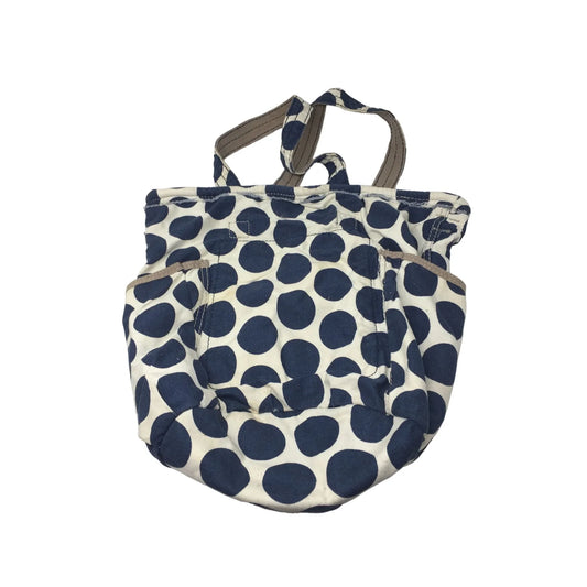 Womens Thirty-One Polka Dotted Blue/White Bag with Pockets on the sides - A+ Stuff