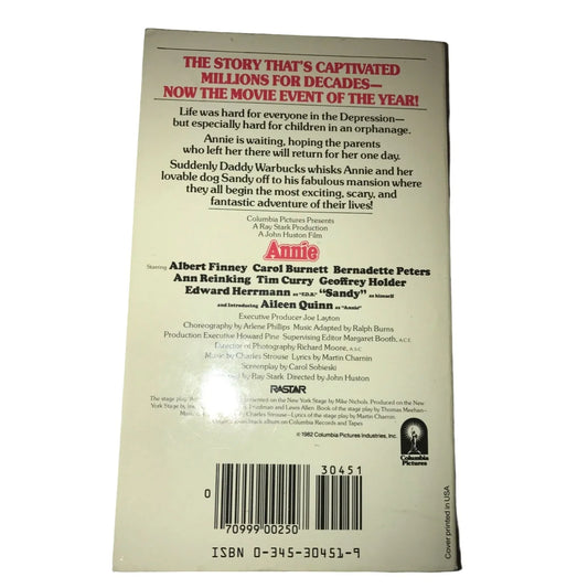 Annie Paperback Book by Leonore Fleischer - A+ Stuff