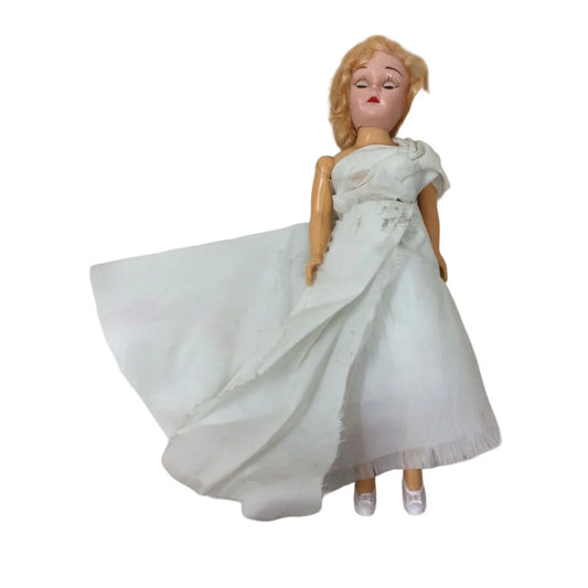 Vintage Collectible Doll Bride Wearing Wedding Dress- Blonde Hair/Light Eyes A+ Stuff A+ Stuff